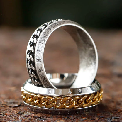 Rotatable Ancient Rune Ring