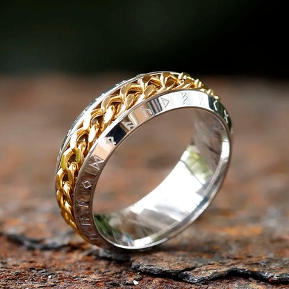 Rotatable Ancient Rune Ring