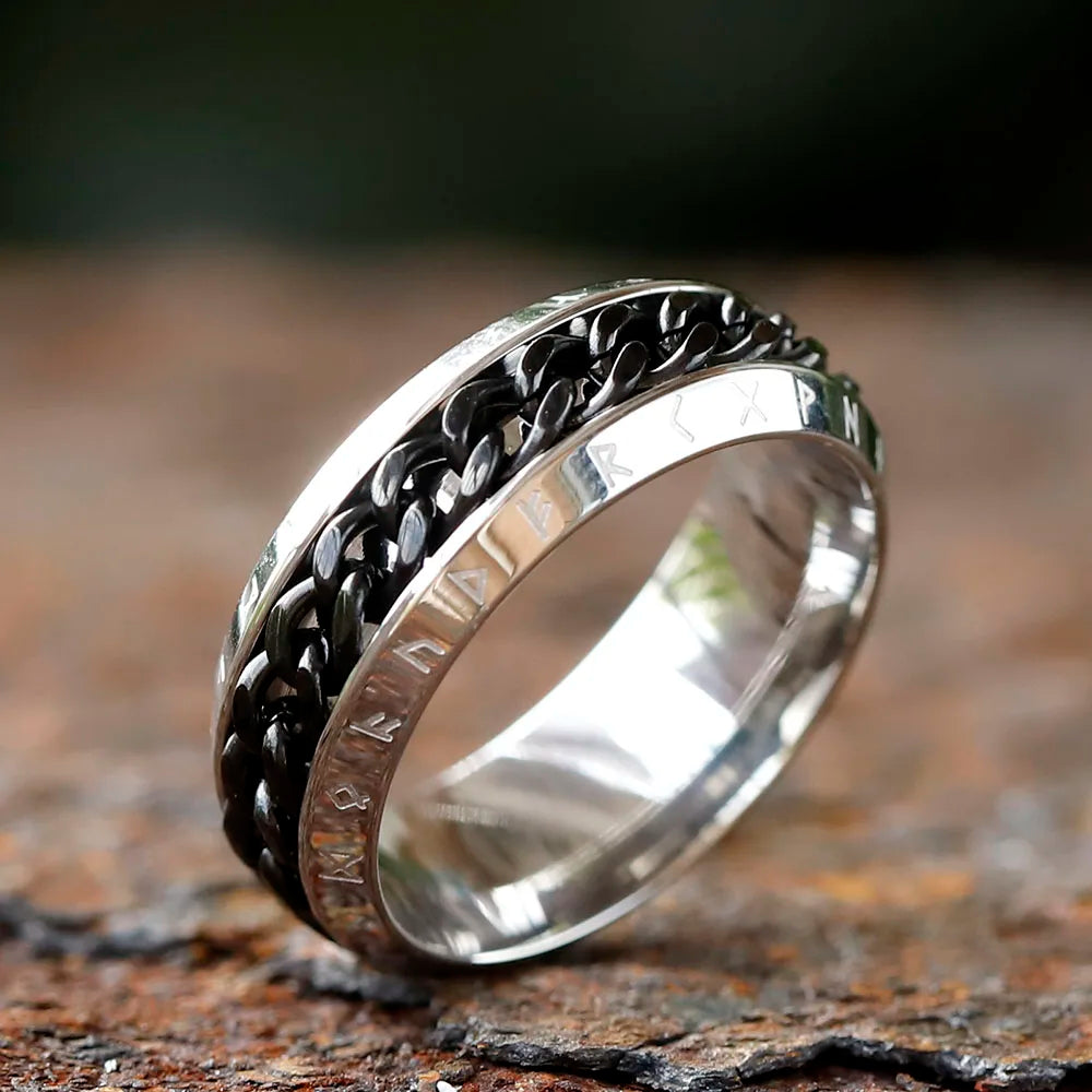 Rotatable Ancient Rune Ring