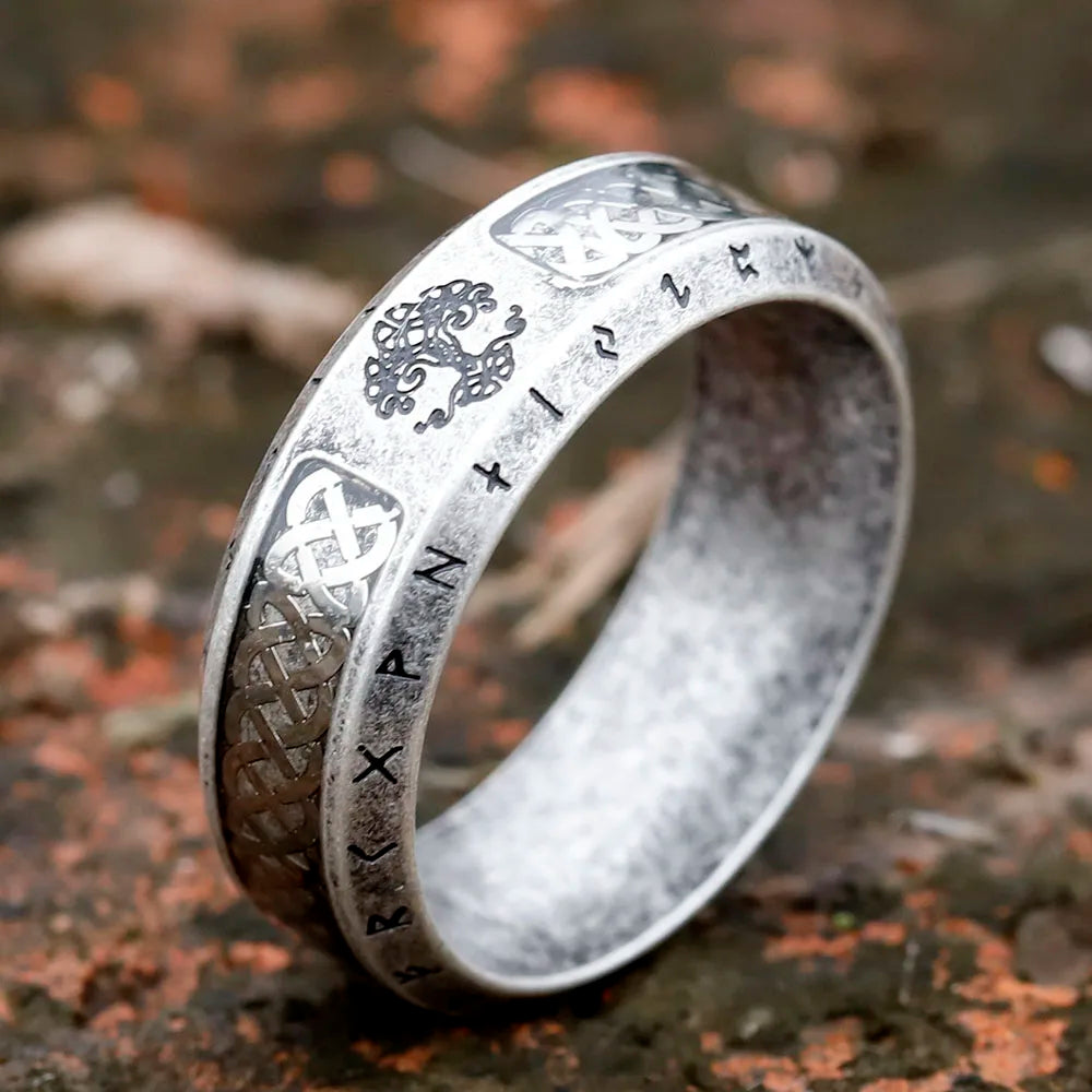 Yggdrasil Runic Ring